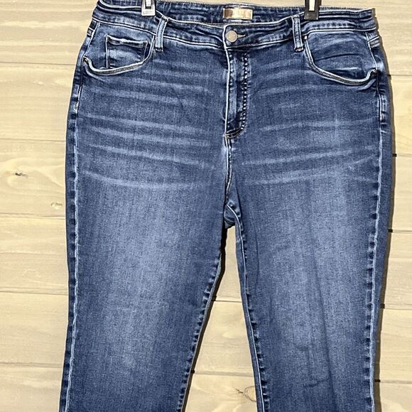 Kut From The Kloth Jeans Womens 18W Straight  Leg Ankle Cropped Reese - Picture 2 of 8